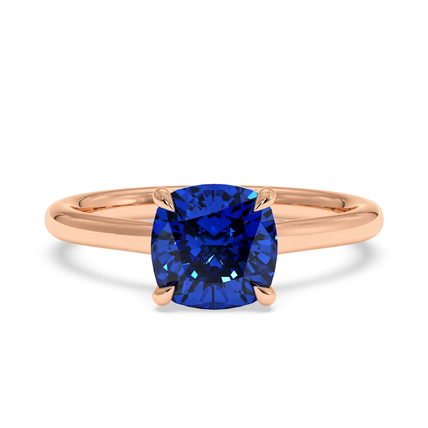 18K Rose Gold Rowen Solitaire Engagement Ring