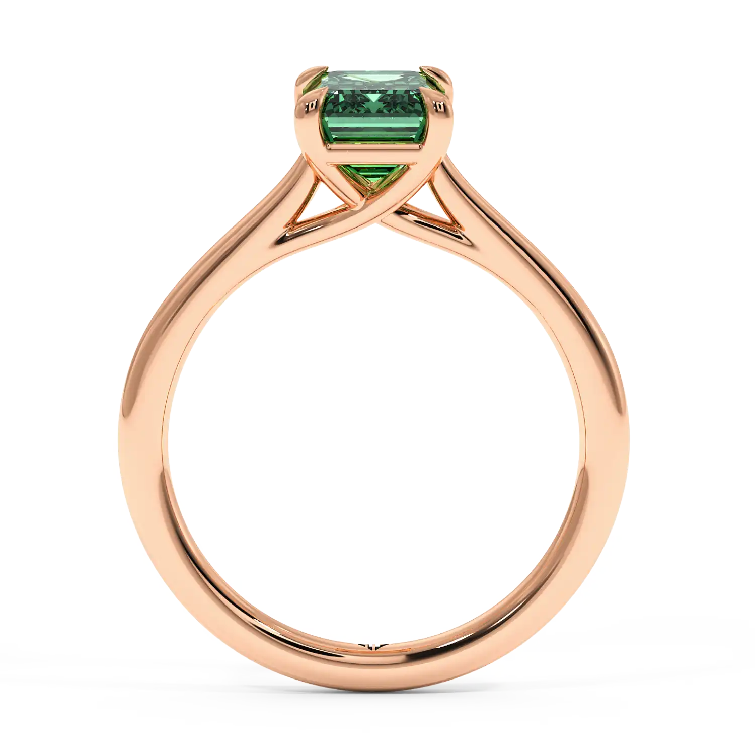 18K Rose Gold Rowen Solitaire Engagement Ring