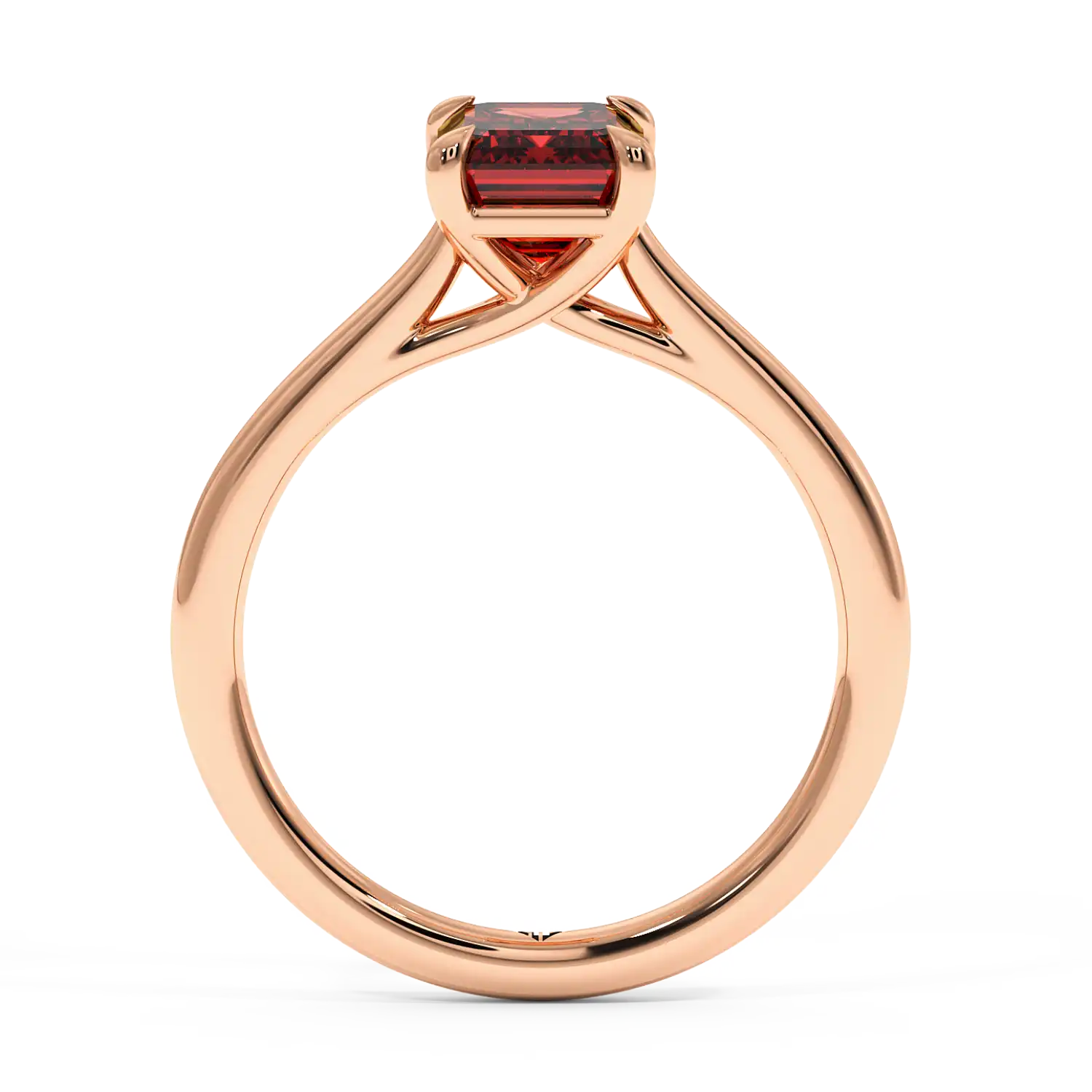 18K Rose Gold Rowen Solitaire Engagement Ring