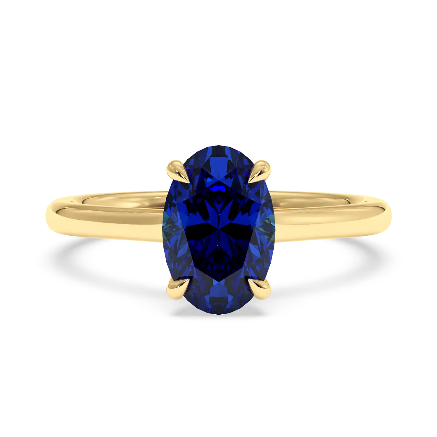 18K Yellow Gold Rowen Solitaire Engagement Ring