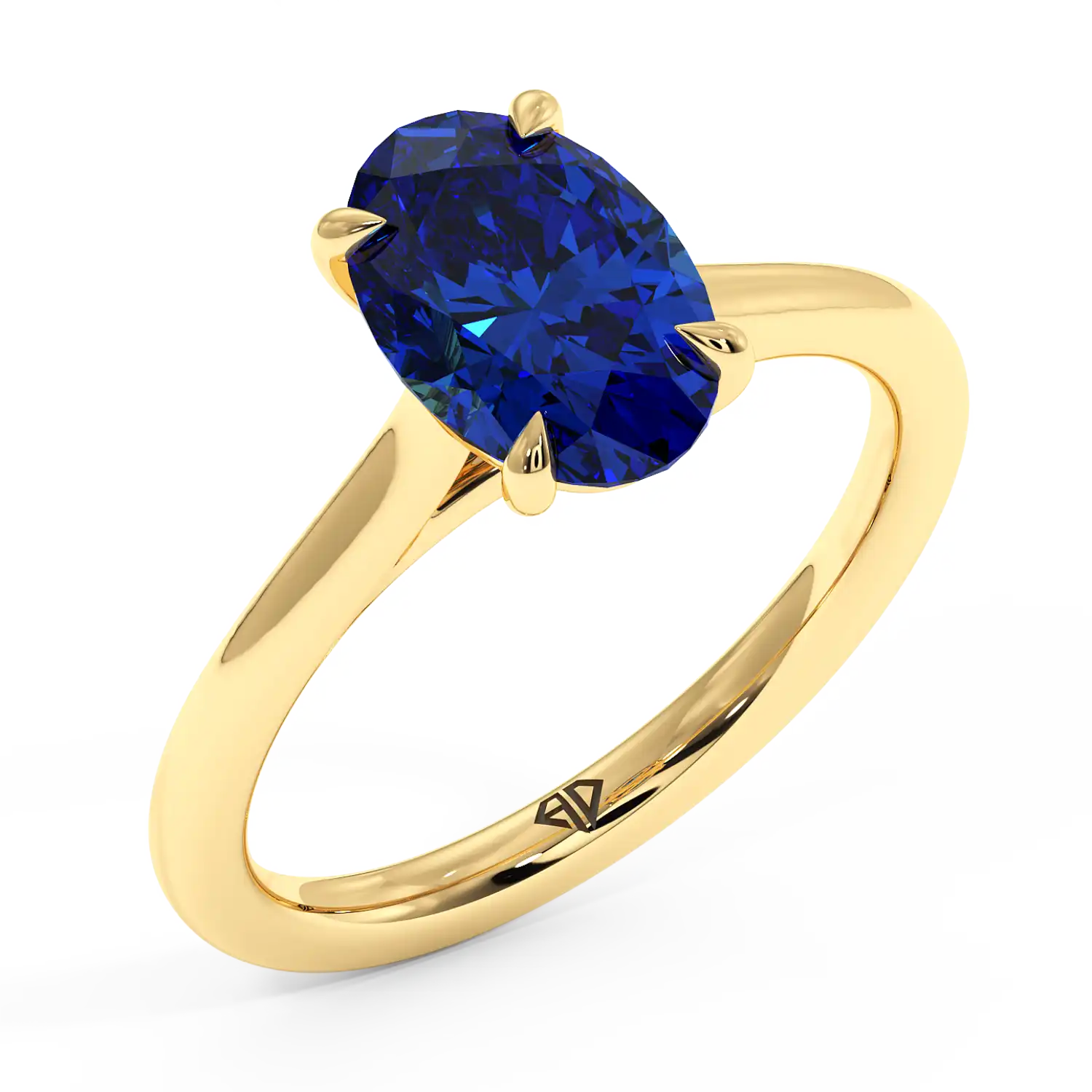 18K Yellow Gold Rowen Solitaire Engagement Ring