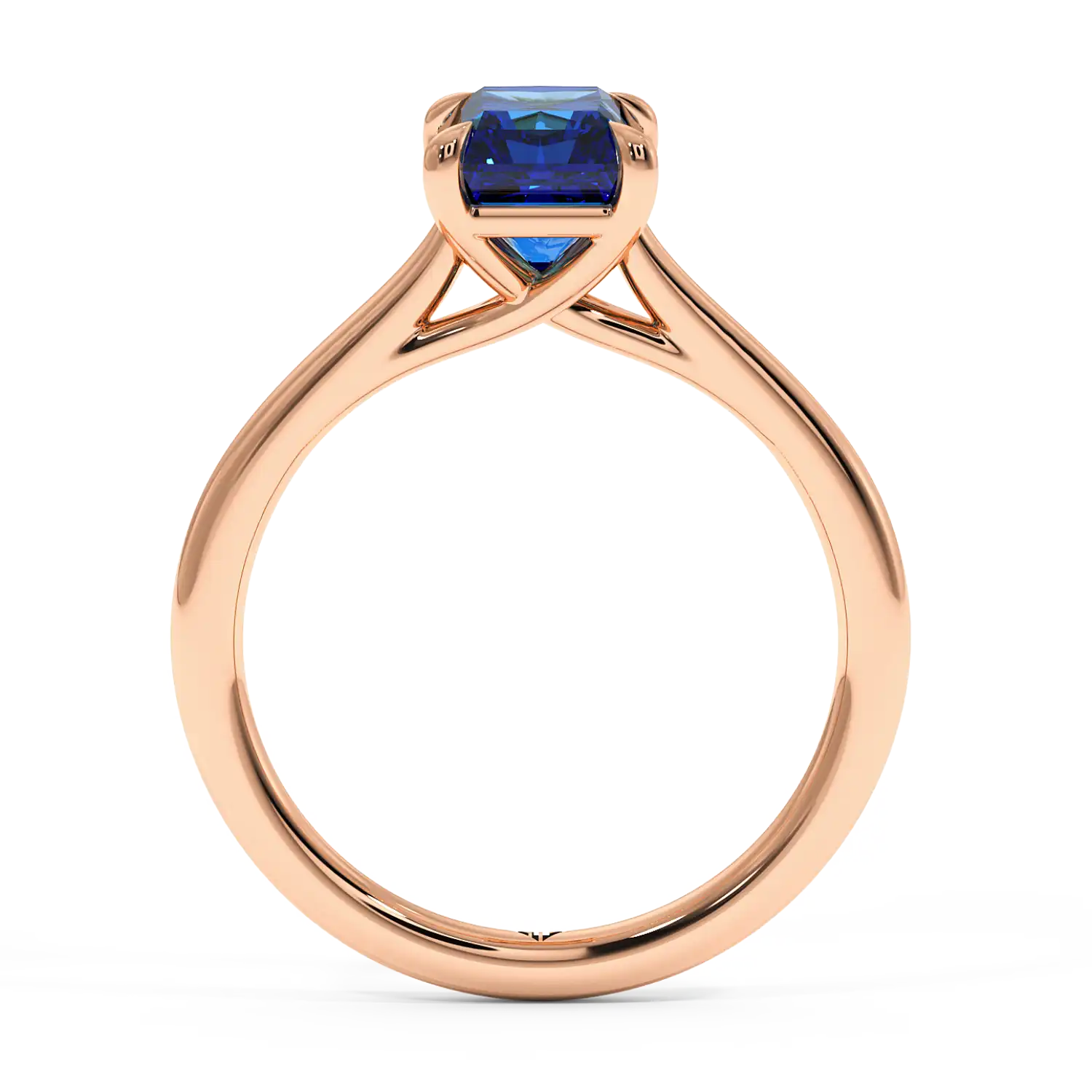 18K Rose Gold Rowen Solitaire Engagement Ring