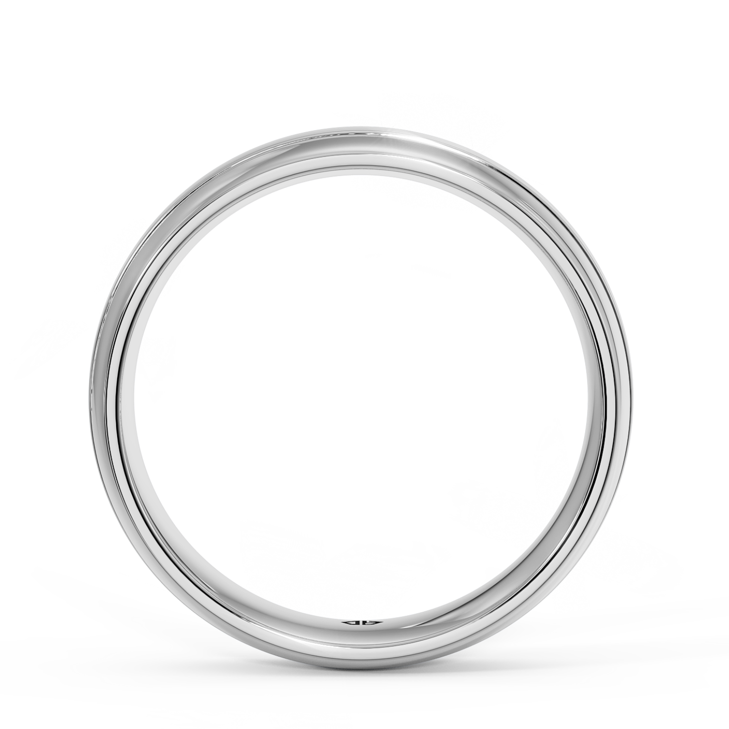 18K White Gold LT5RB12 Wedding Band