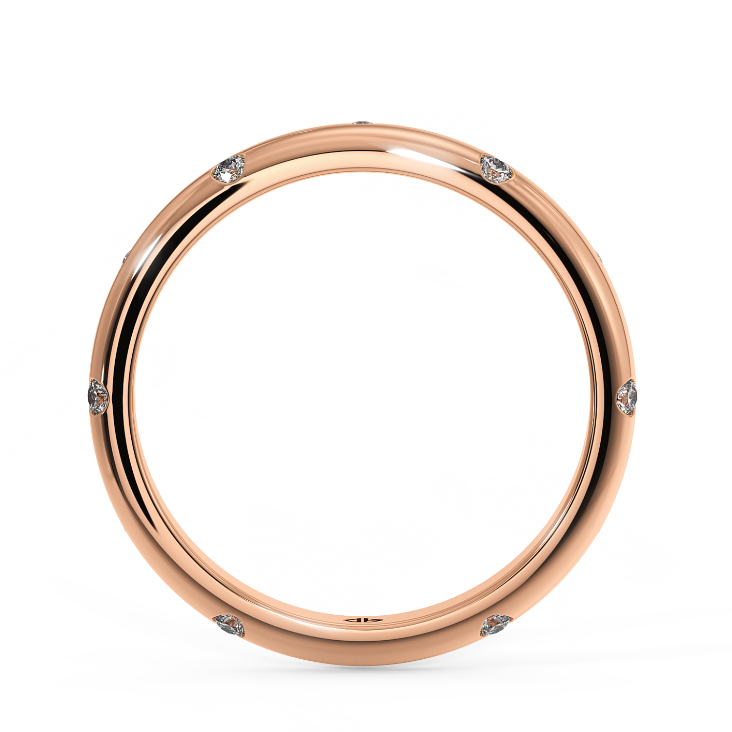 9K Rose Gold LT5RB13 Diamond Wedding Band