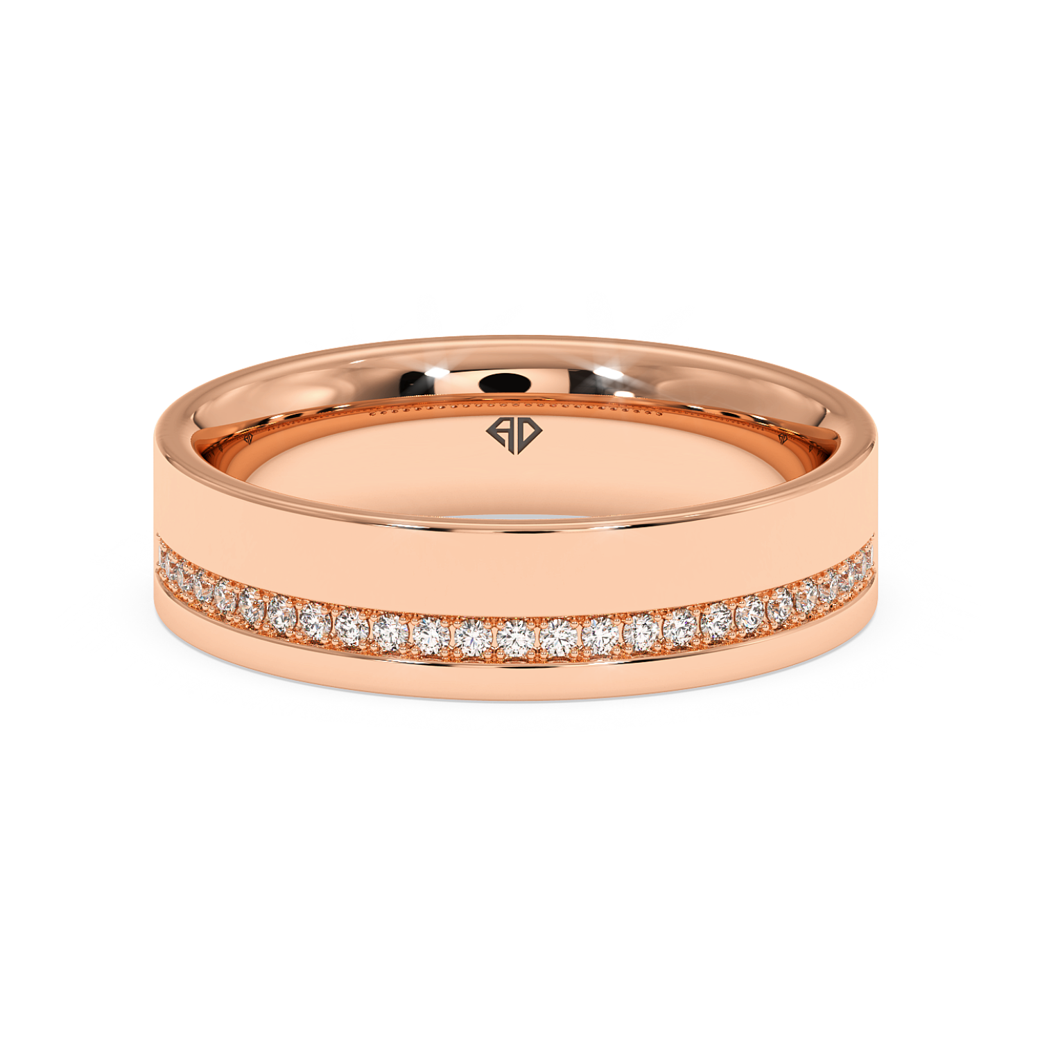 18K Rose Gold LT5RB20 Diamond Wedding Band