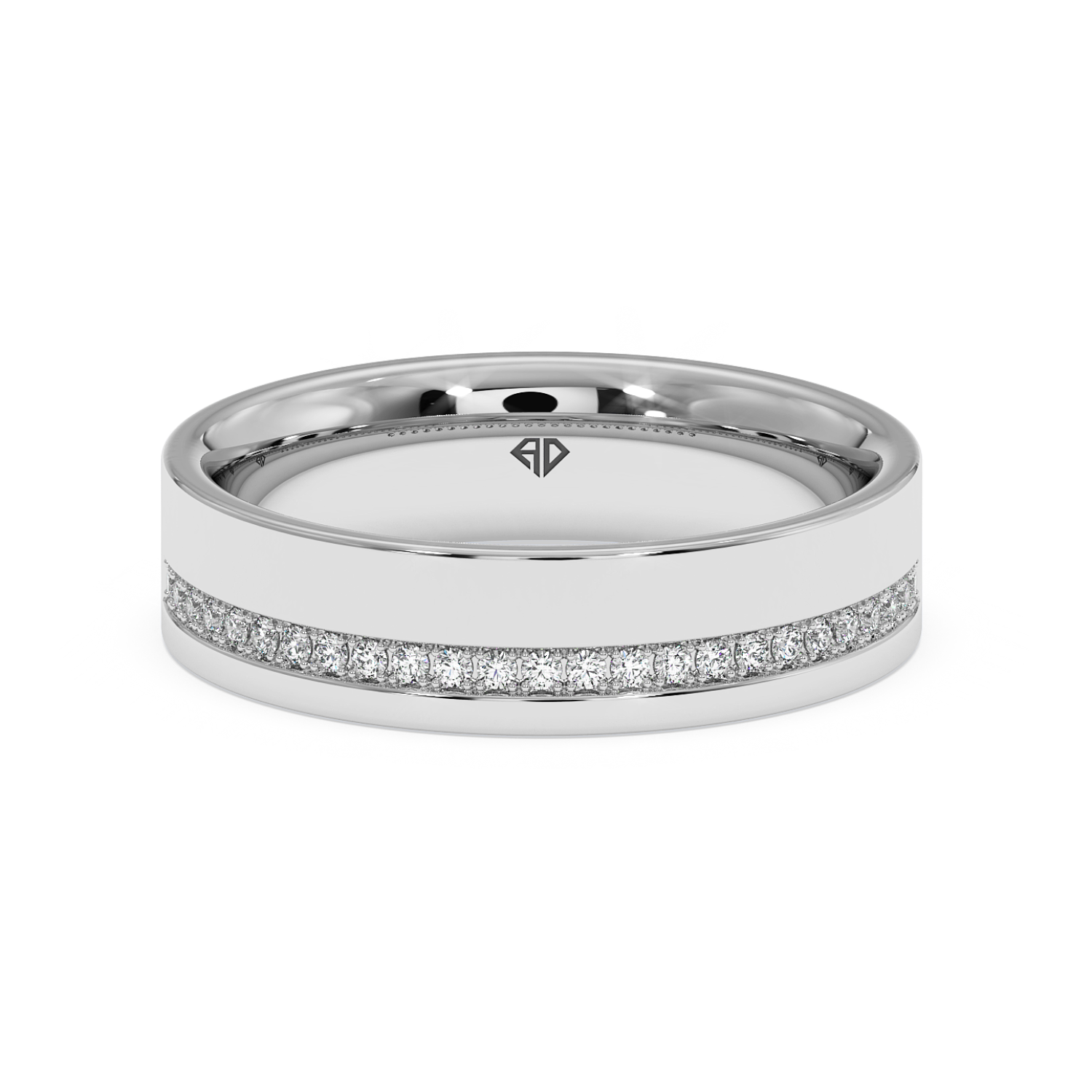 18K White Gold LT5RB20 Diamond Wedding Band