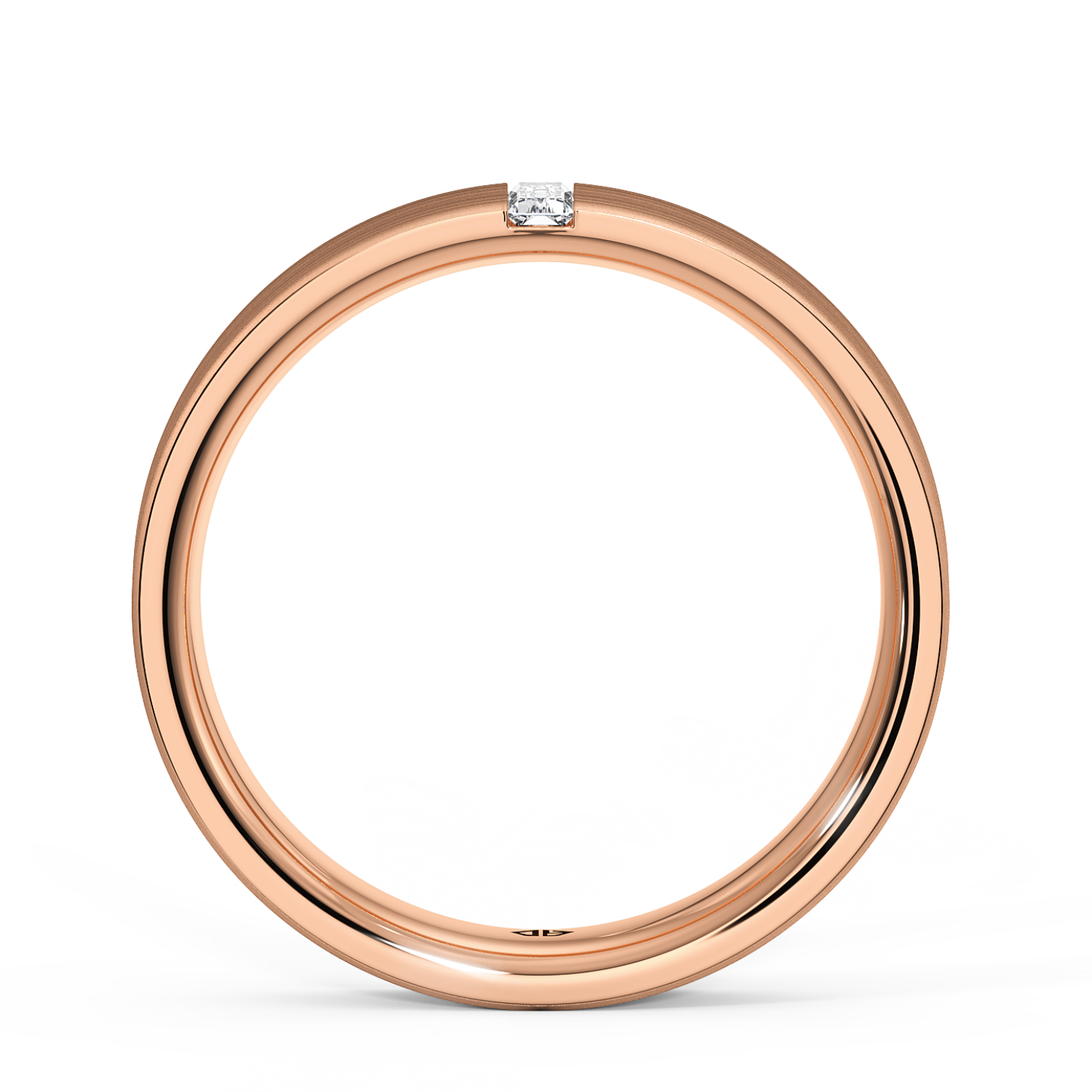 9K Rose Gold LT5RB21 Diamond Wedding Band