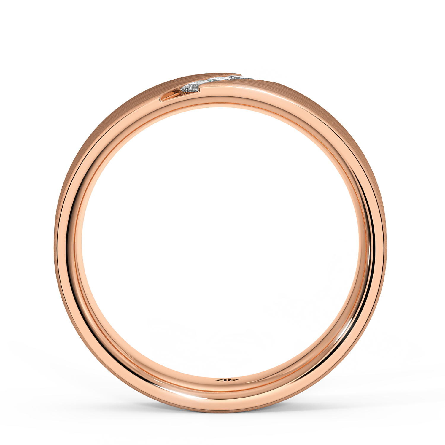 9K Rose Gold LT5RB24 Diamond Wedding Band