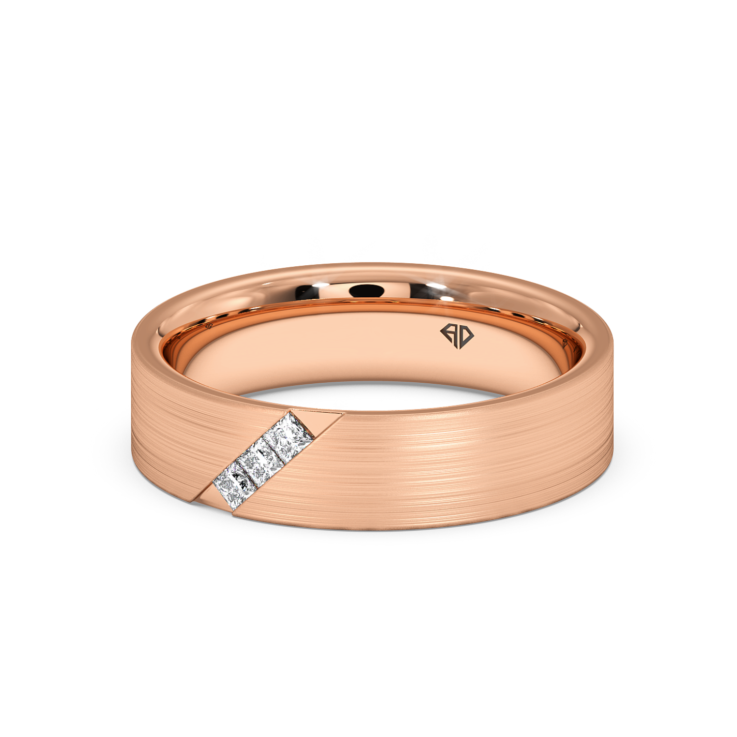9K Rose Gold LT5RB24 Diamond Wedding Band
