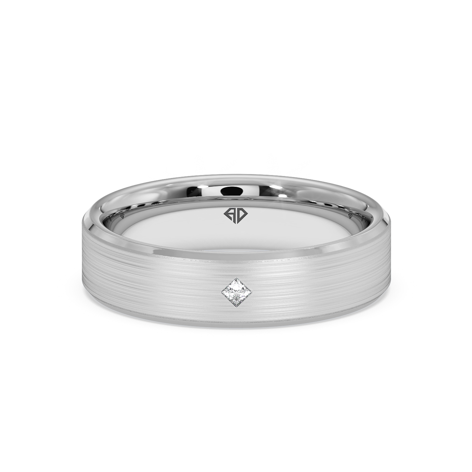 18K White Gold LT5RB25 Diamond Wedding Band