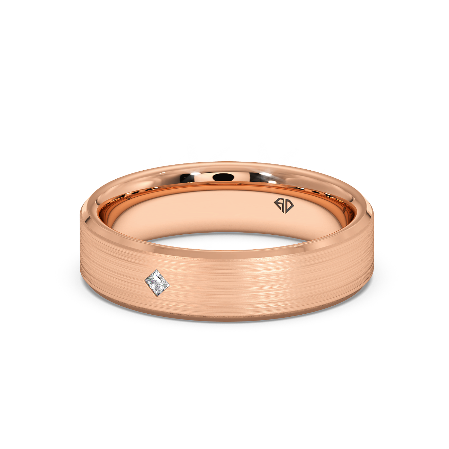 9K Rose Gold LT5RB25 Diamond Wedding Band