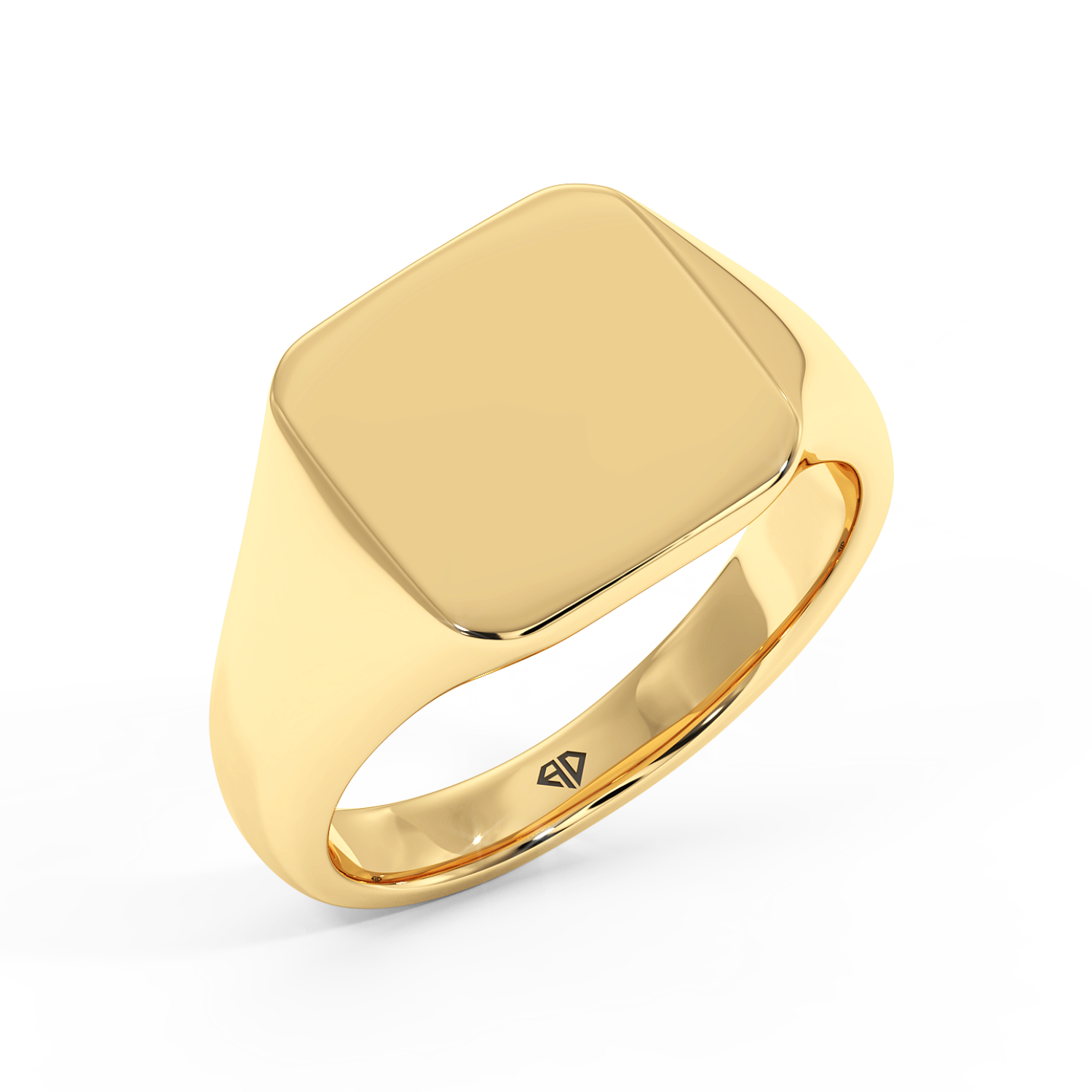 18K Yellow Gold Men's Signet Ring