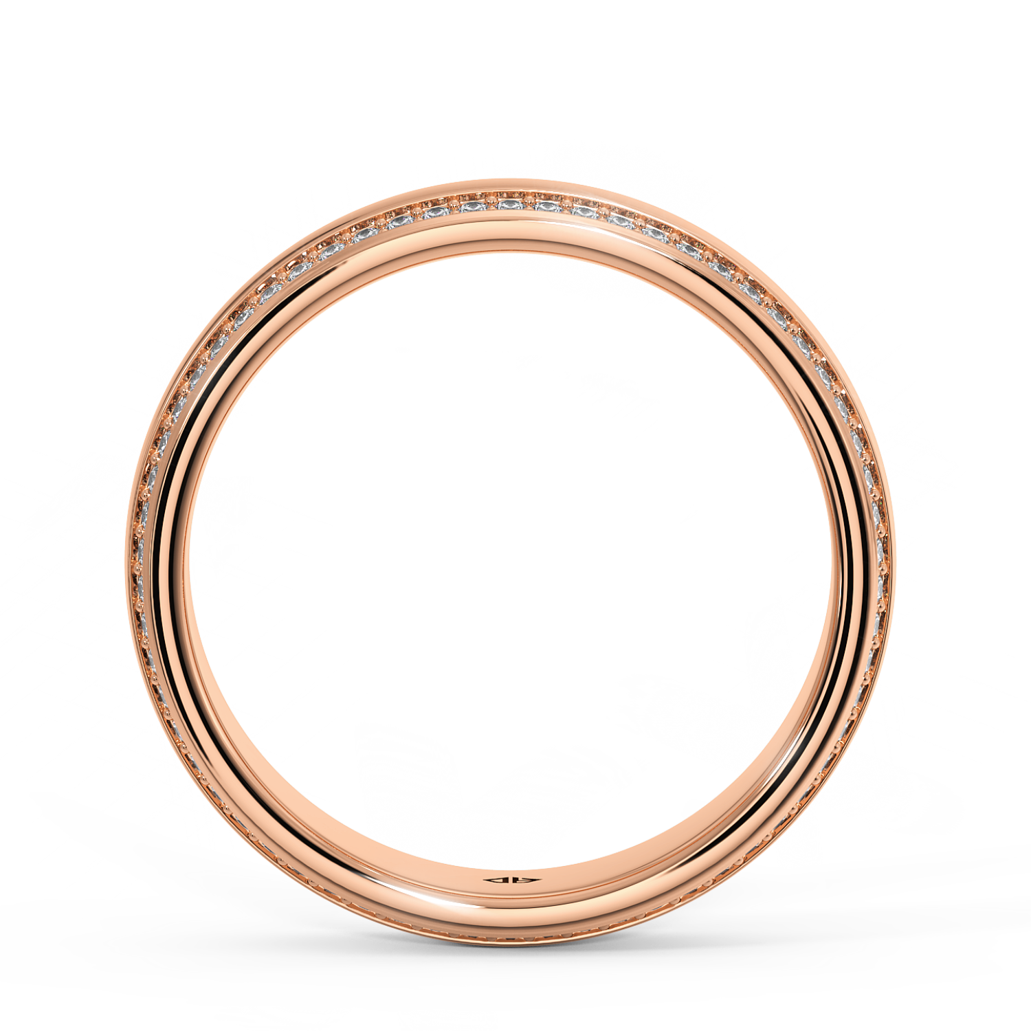9K Rose Gold LT5RB4 Diamond Wedding Band