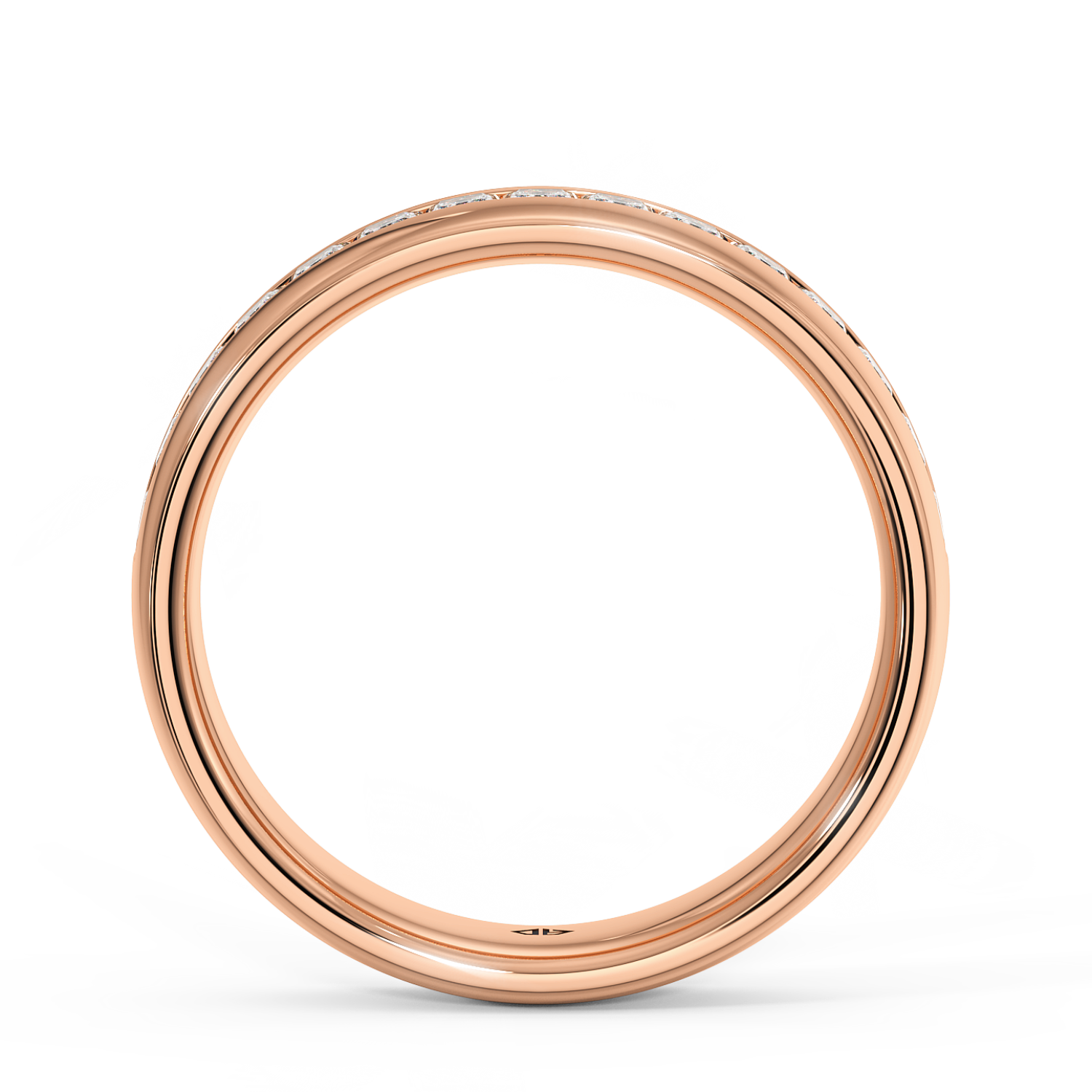 9K Rose Gold LT5RB8 Diamond Wedding Band