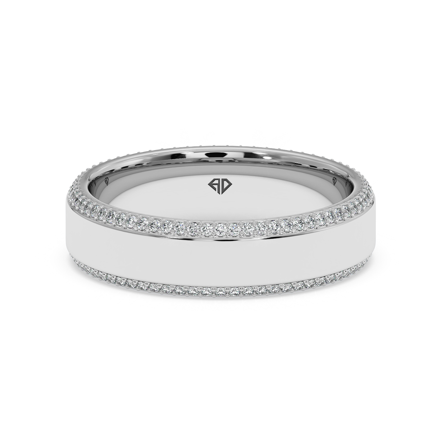9K White Gold LT5RB9 Diamond Wedding Band