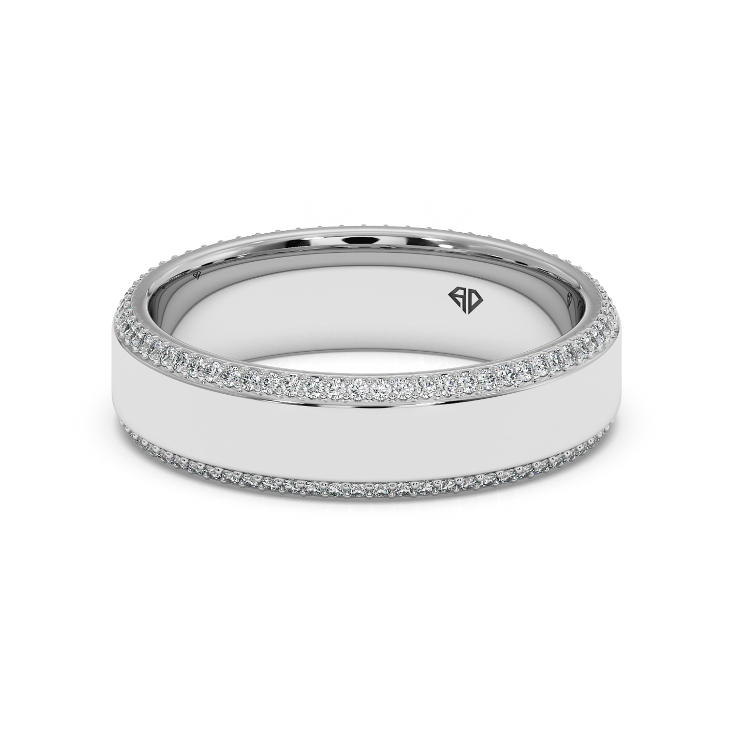 9K White Gold LT5RB9 Diamond Wedding Band