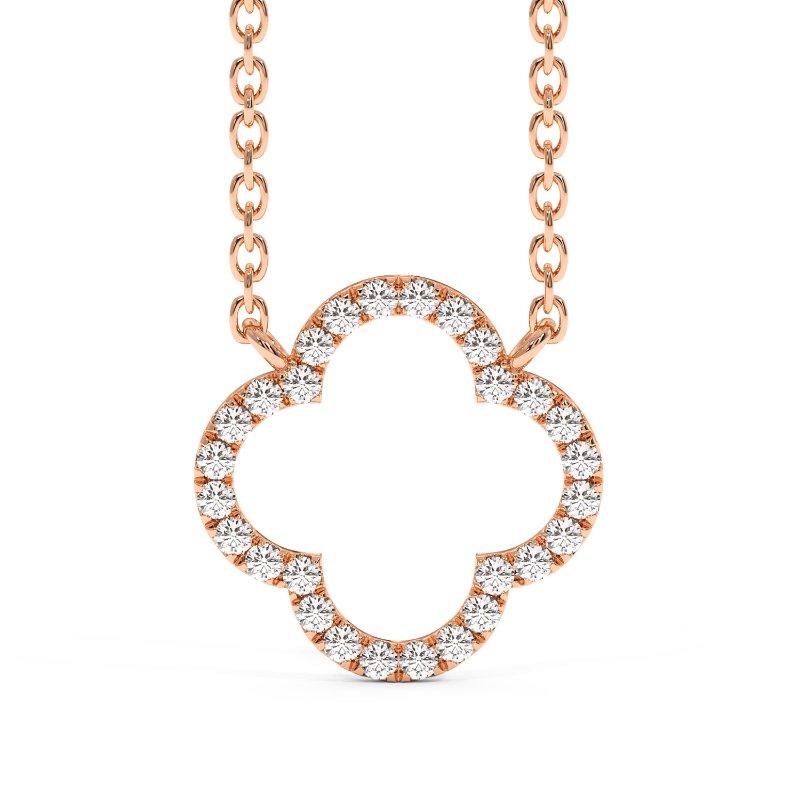 18K Rose Gold Lucky Pendant