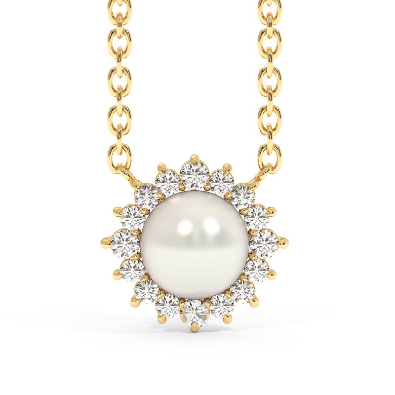 18K Yellow Gold Summer Pendant