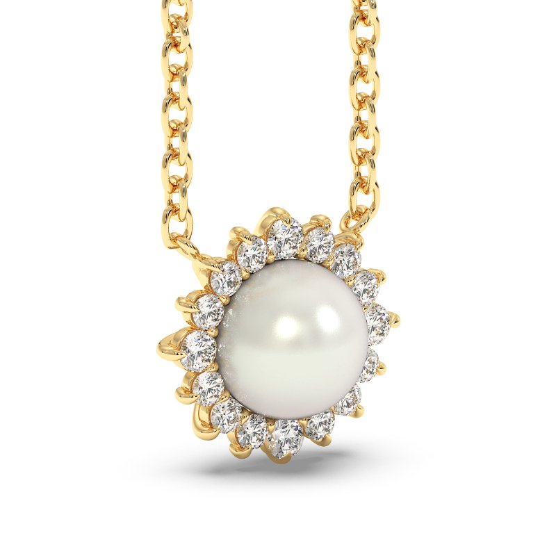 18K Yellow Gold Summer Pendant