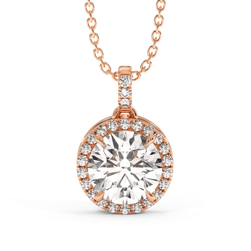 18K Rose Gold Ashley Pendant
