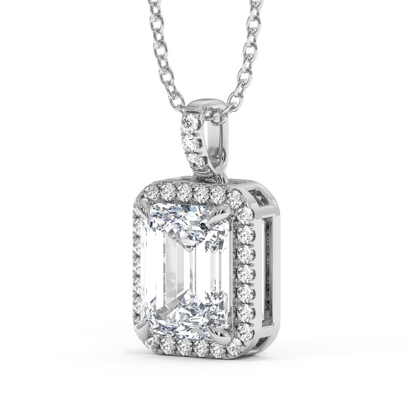 18K White Gold Ashley Pendant