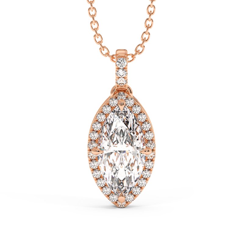 18K Rose Gold Ashley Pendant