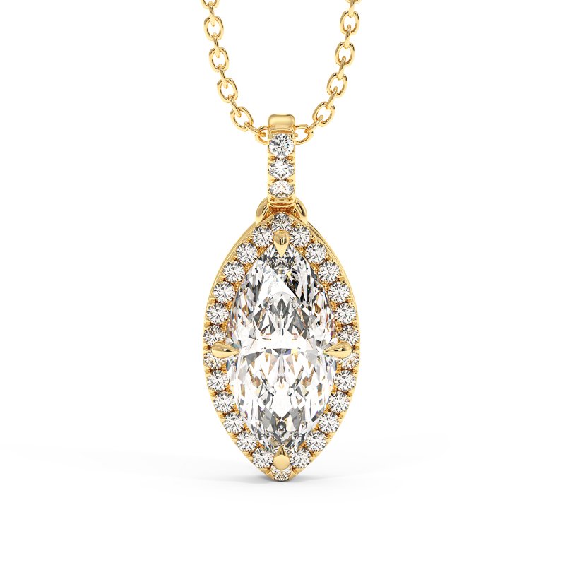18K Yellow Gold Ashley Pendant