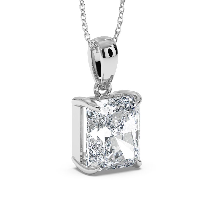 18K White Gold Georgia Pendant