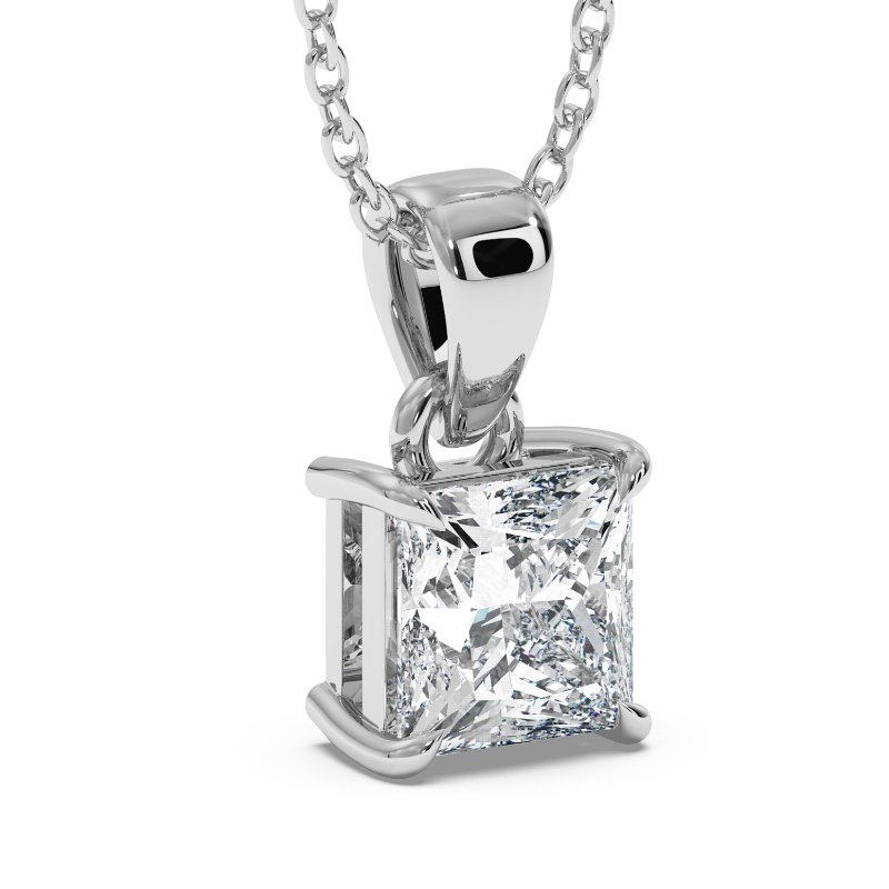 18K White Gold Savannah Pendant