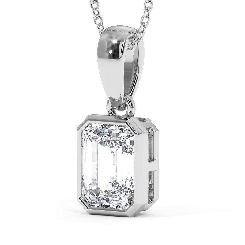 18K White Gold Charlotte Pendant