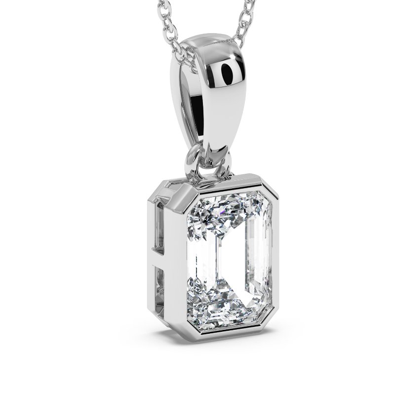 18K White Gold Charlotte Pendant