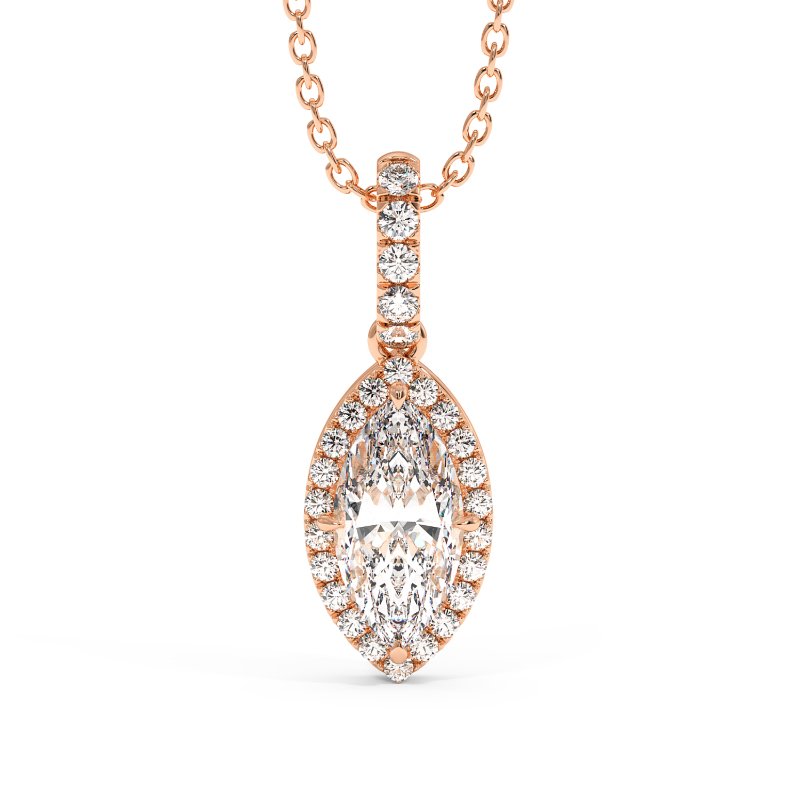 18K Rose Gold London Pendant