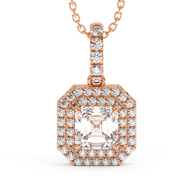 18K Rose Gold Aspen Pendant