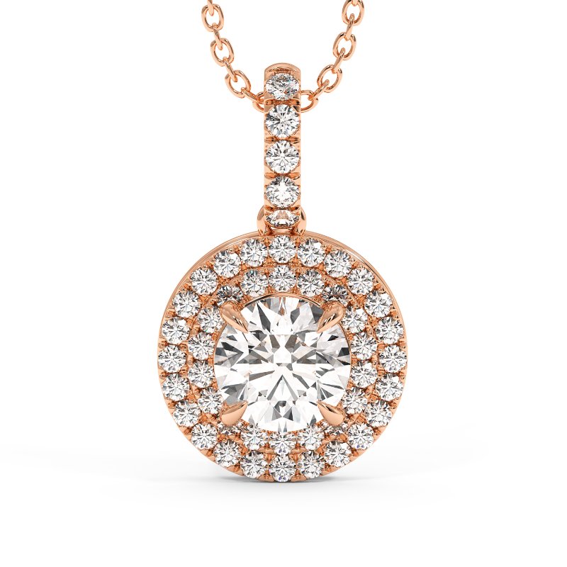 18K Rose Gold Aspen Pendant