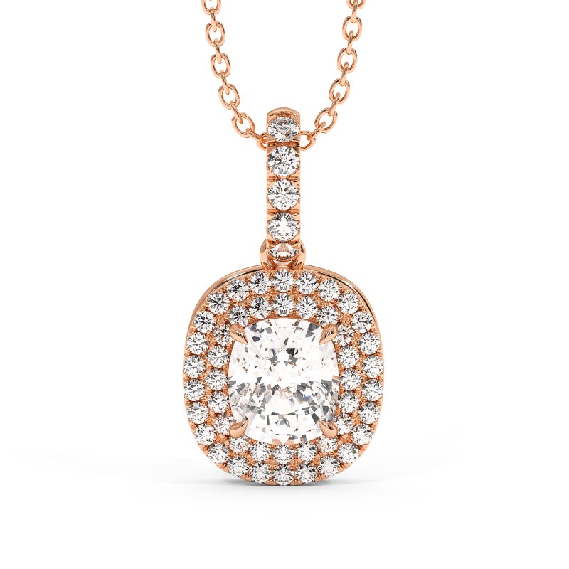 18K Rose Gold Aspen Pendant