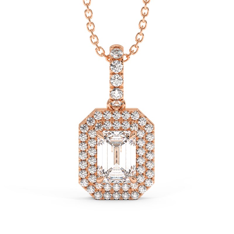 18K Rose Gold Aspen Pendant