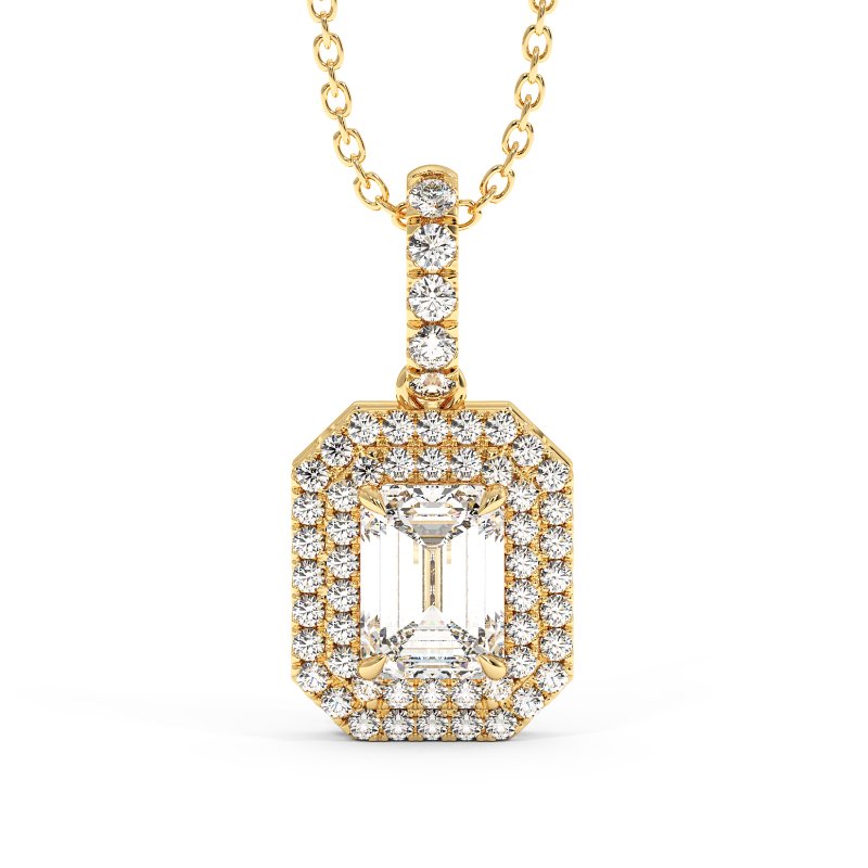 18K Yellow Gold Aspen Pendant