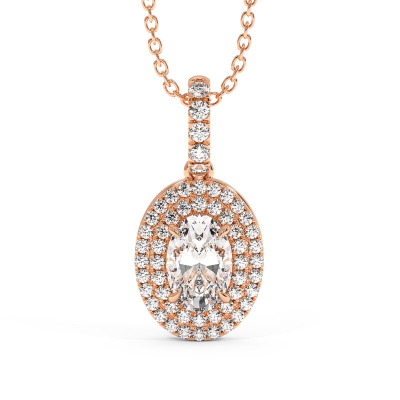 18K Rose Gold Aspen Pendant