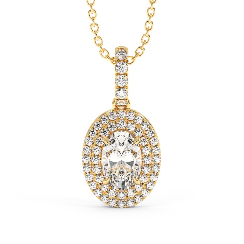 18K Yellow Gold Aspen Pendant