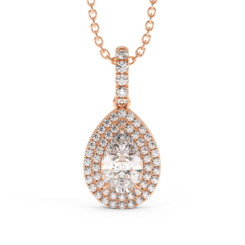 18K Rose Gold Aspen Pendant