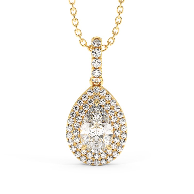 18K Yellow Gold Aspen Pendant