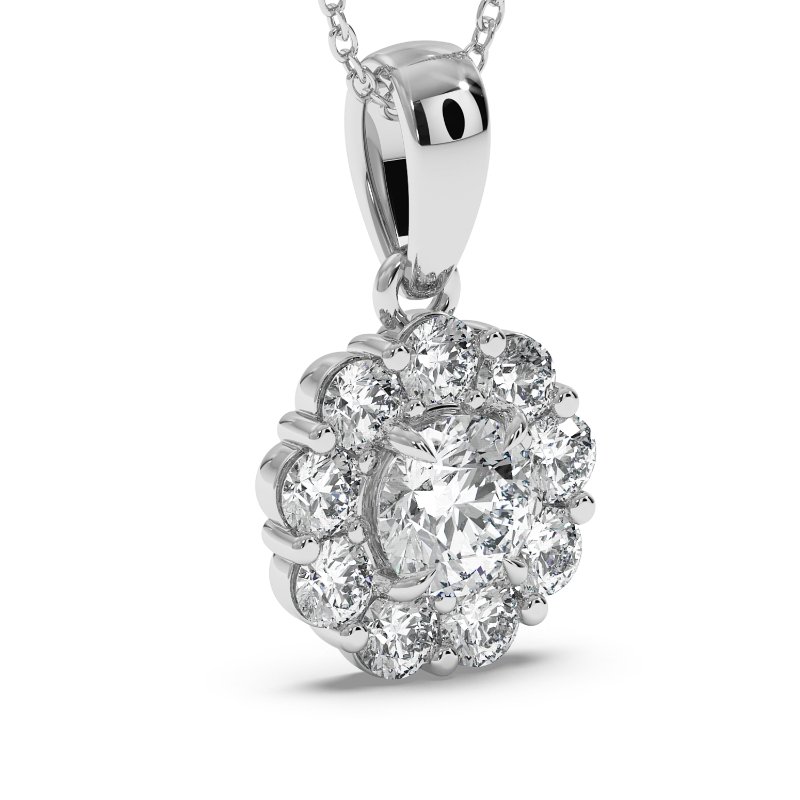18K White Gold Kaylah Pendant