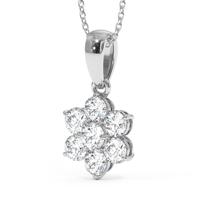 18K White Gold Saskia Pendant