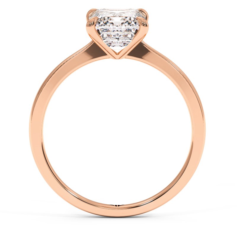 18K Rose Gold Giselle Diamond Solitaire Engagement Ring