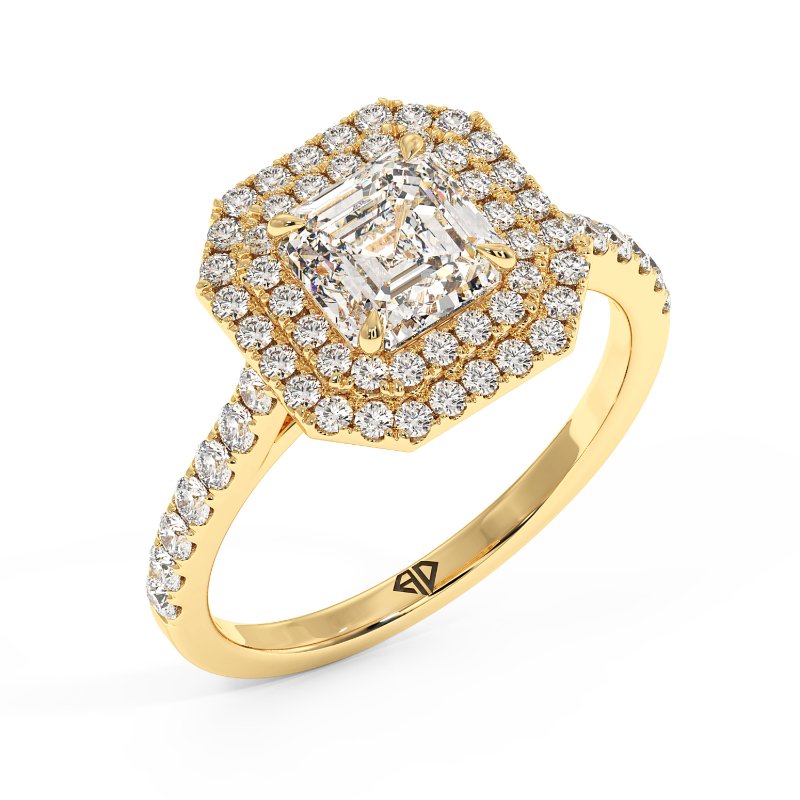 18K Yellow Gold Eva Engagement Ring