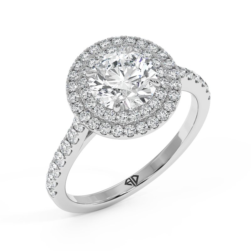 18K White Gold Eva Engagement Ring