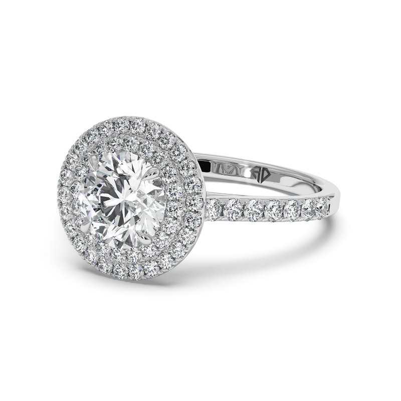 18K White Gold Eva Engagement Ring