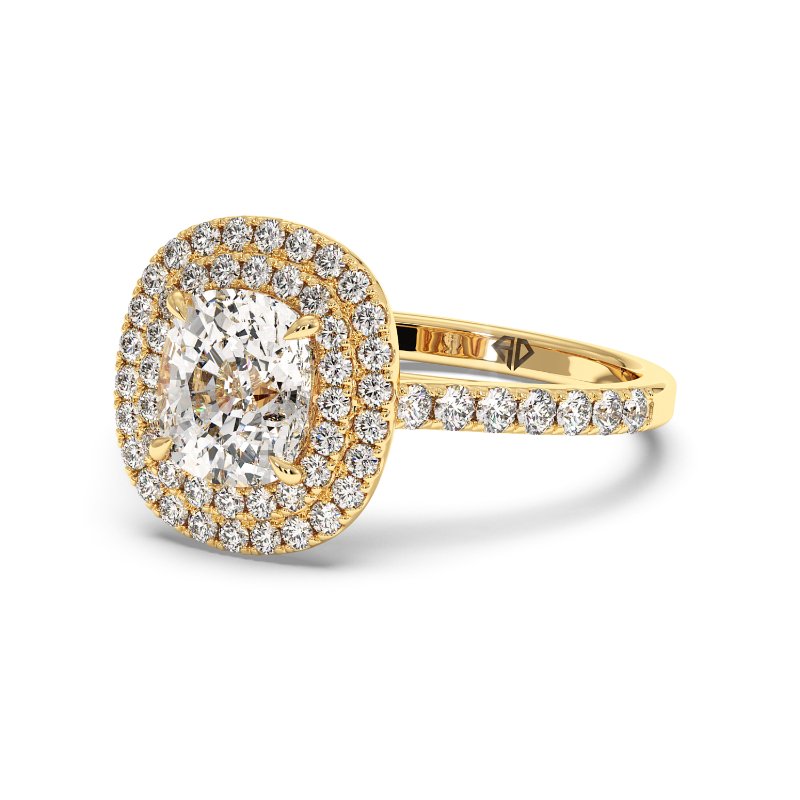 18K Yellow Gold Eva Engagement Ring