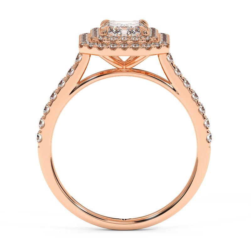 18K Rose Gold Eva Engagement Ring