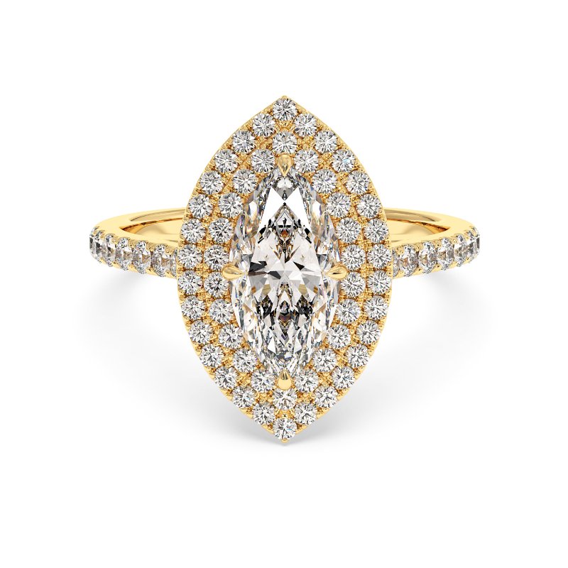 18K White Gold Eva Engagement Ring